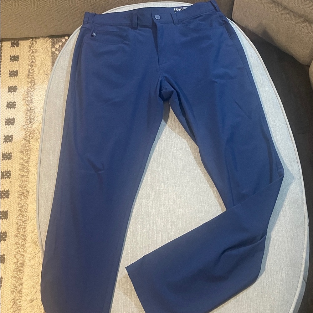 Mizzen+Main Navy Slim Fit Pants 32x32